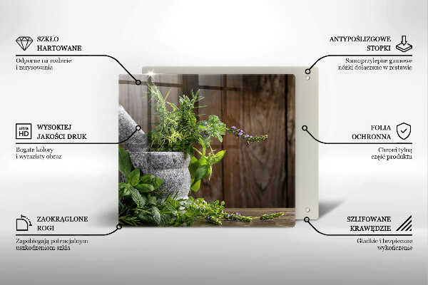 Chopping board Green herbs