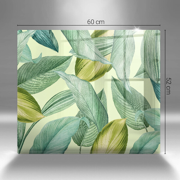 Chopping board Green tropical leaves