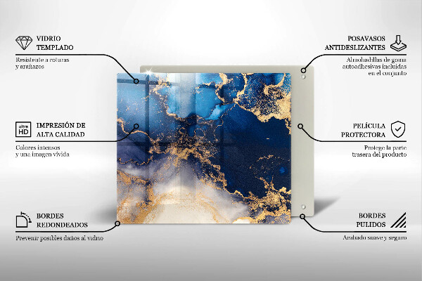 Kitchen worktop protector Marble abstraction