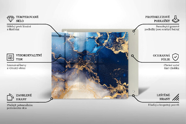 Kitchen worktop protector Marble abstraction