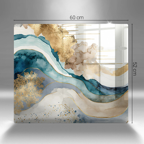 Kitchen worktop protector Colorful marble