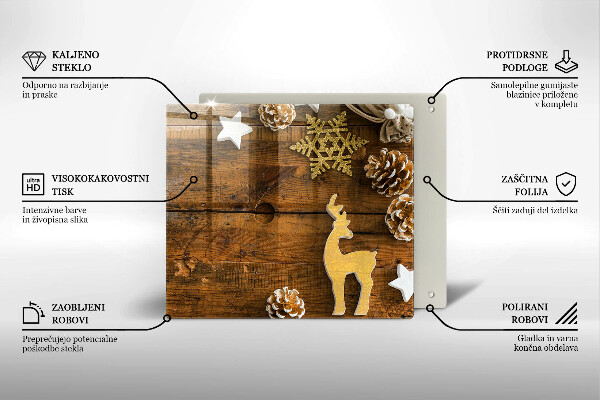 Kitchen worktop protector Christmas decorations