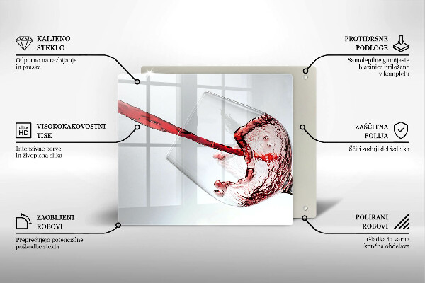 Kitchen worktop protector Red wine