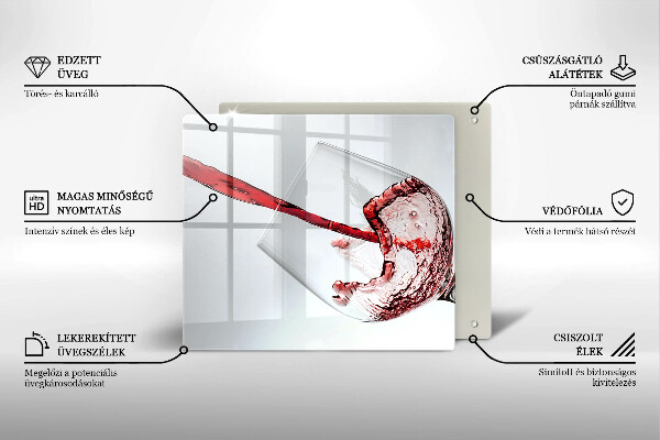 Kitchen worktop protector Red wine
