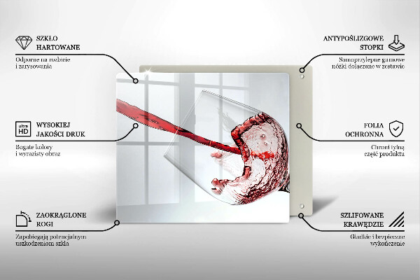 Kitchen worktop protector Red wine