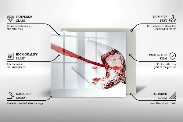 Kitchen worktop protector Red wine
