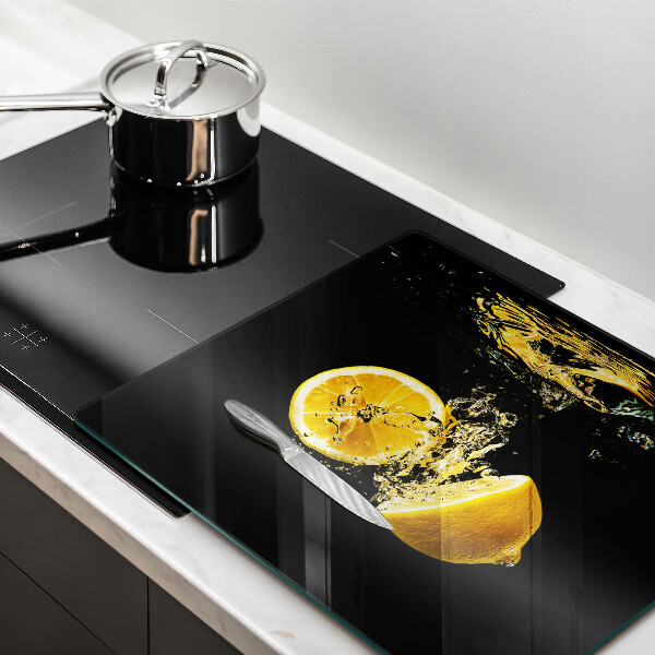 Glass worktop saver Juicy lemon fruit