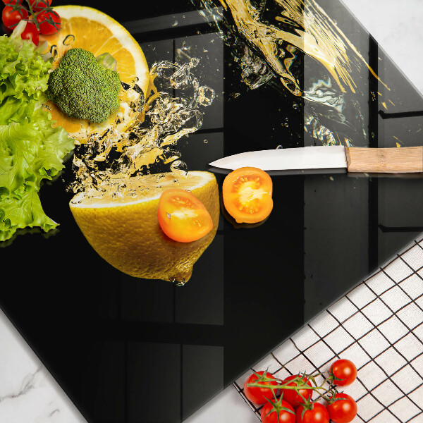 Glass worktop saver Juicy lemon fruit