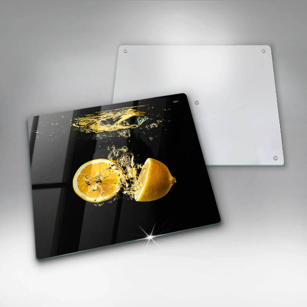 Glass worktop saver Juicy lemon fruit