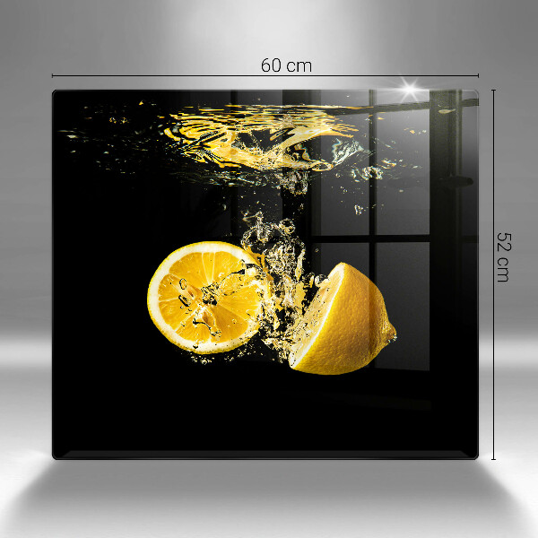 Glass worktop saver Juicy lemon fruit
