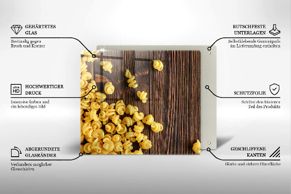 Kitchen worktop protector Pasta on a table