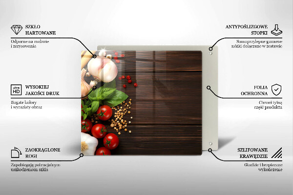 Kitchen worktop protector Vegetables on the table