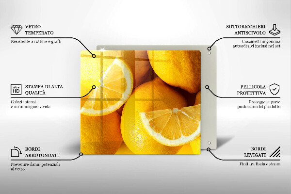 Kitchen worktop protector Juicy lemons