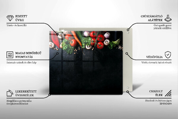 Kitchen worktop protector Colorful vegetables