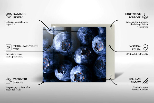 Kitchen worktop protector Berries close-up