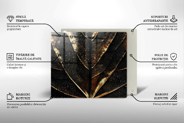 Kitchen worktop protector Golden leaf