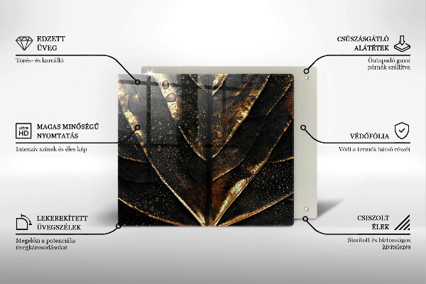 Kitchen worktop protector Golden leaf