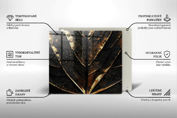 Kitchen worktop protector Golden leaf