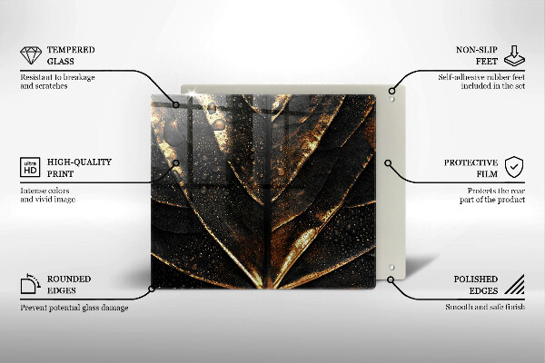 Kitchen worktop protector Golden leaf