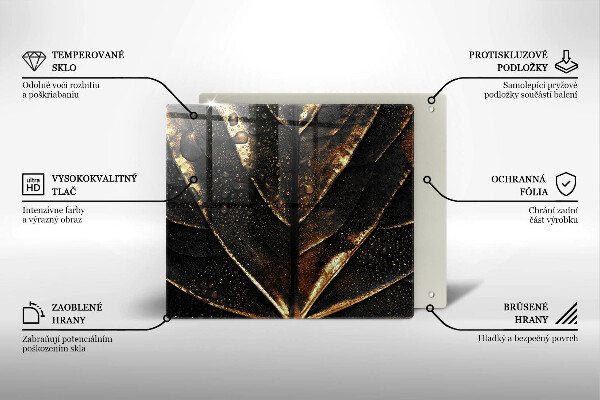 Kitchen worktop protector Golden leaf