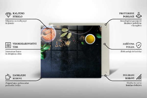 Kitchen worktop protector Spices with spices