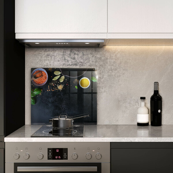 Kitchen worktop protector Spices with spices