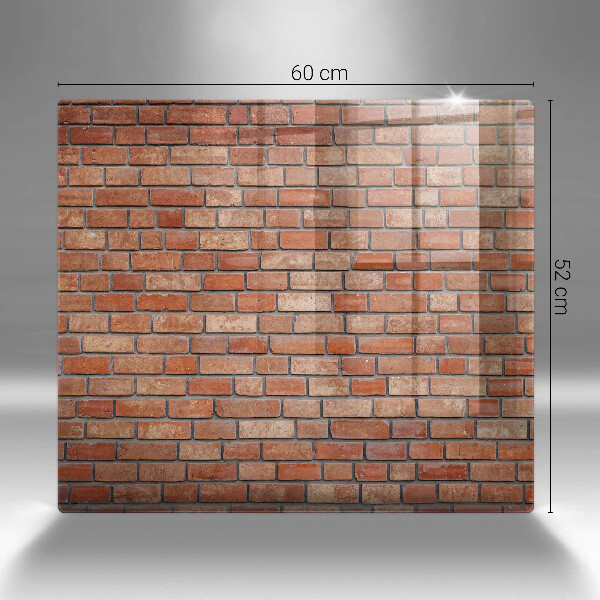 Glass worktop saver Brick wall