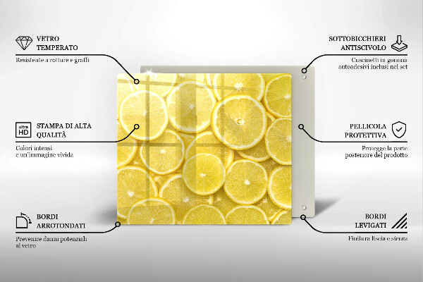 Glass worktop saver Lemon fruit