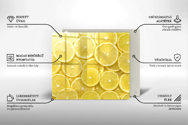 Glass worktop saver Lemon fruit
