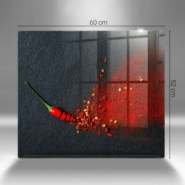 Glass worktop saver Chilli pepper