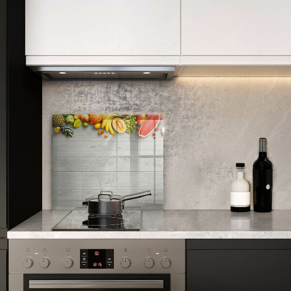 Glass worktop saver Fruit on the boards