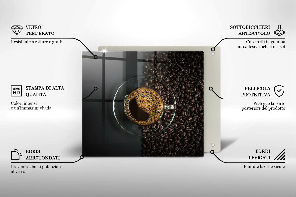 Kitchen worktop protector Coffee and grains