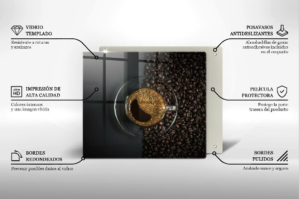 Kitchen worktop protector Coffee and grains