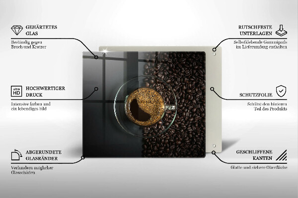 Kitchen worktop protector Coffee and grains
