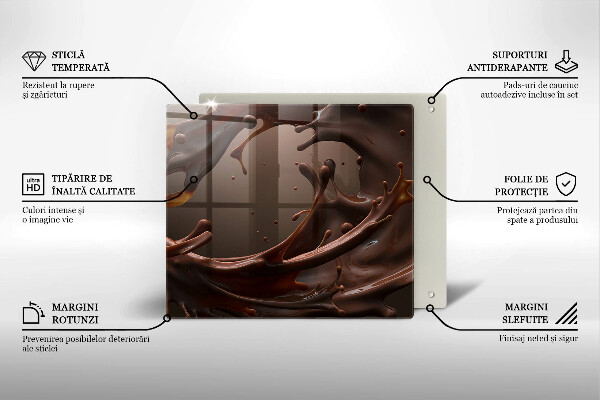 Kitchen worktop protector Liquid chocolate