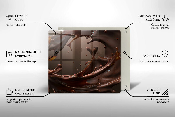 Kitchen worktop protector Liquid chocolate