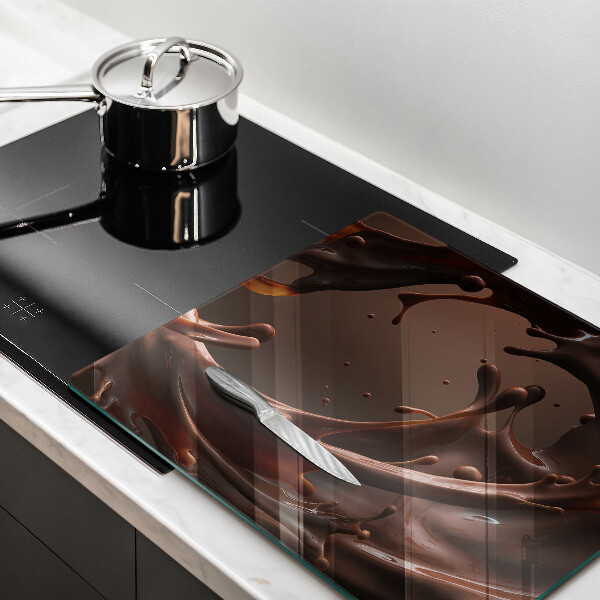 Kitchen worktop protector Liquid chocolate