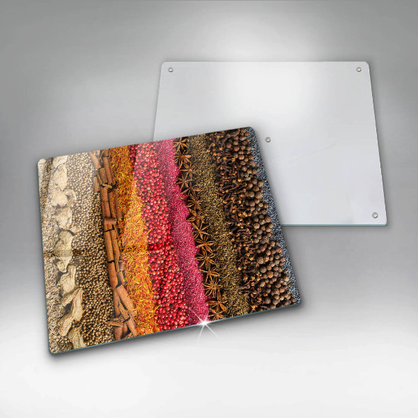 Chopping board Colorful spices