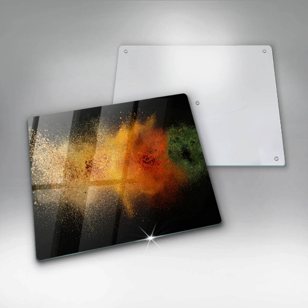 Chopping board Colorful spices