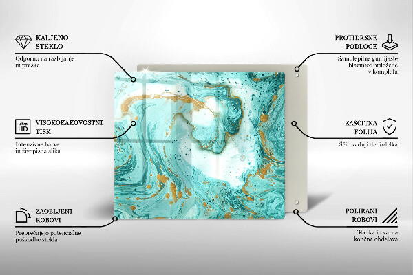 Kitchen worktop protector Blue abstraction