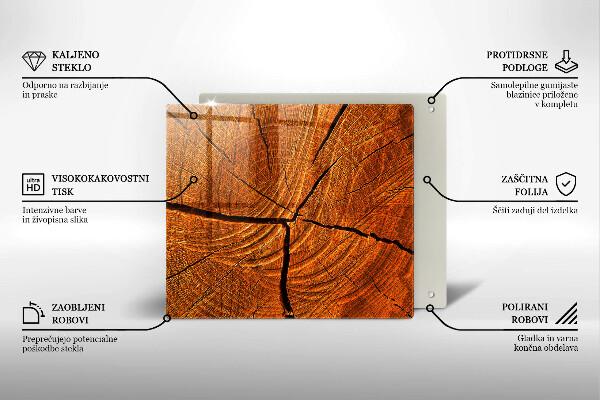 Kitchen worktop protector Wood trunk structure