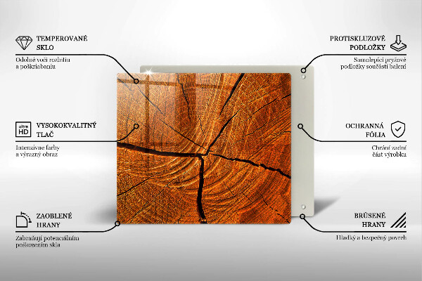 Kitchen worktop protector Wood trunk structure