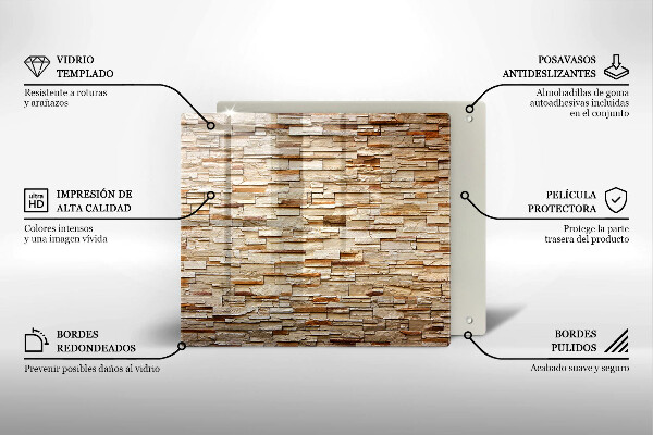 Kitchen worktop protector Decorative texture stones