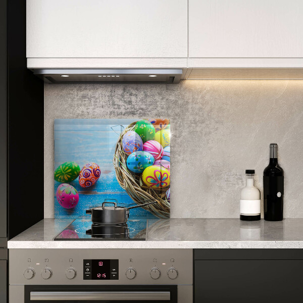 Glass worktop saver Easter eggs