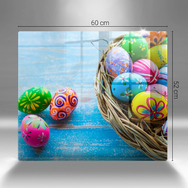 Glass worktop saver Easter eggs