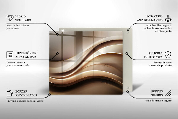 Kitchen worktop protector Abstraction mild lines