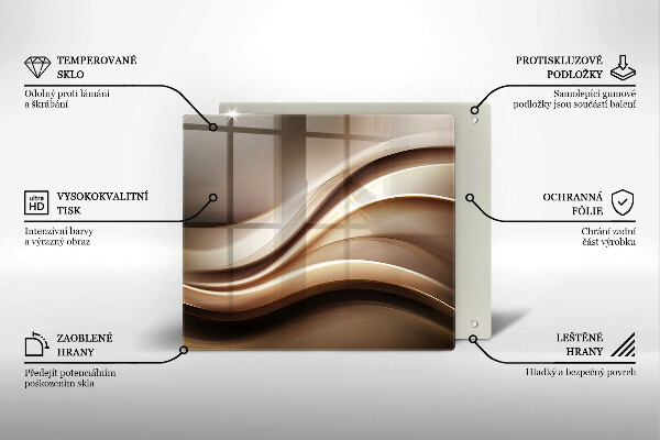 Kitchen worktop protector Abstraction mild lines