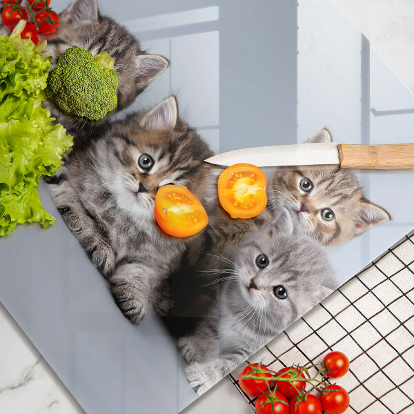 Kitchen worktop protector Sweet small cats