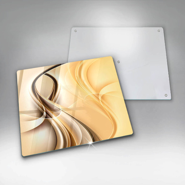 Chopping board glass Abstraction of smoke