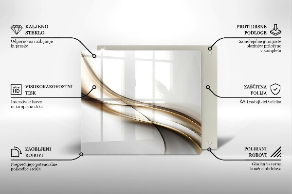 Kitchen worktop protector Mild abstraction lines